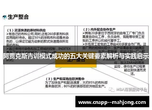 阿贾克斯青训模式成功的五大关键要素解析与实践启示 阿贾克斯青训模式成功的五大关键要素解析与实践启示